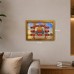 Ezan Okuyan Saat 33x23 cm – Kumandalı Yan Tasarım Mescidi Aksa - DMR-28M